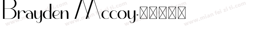 Brayden Mccoy字体转换